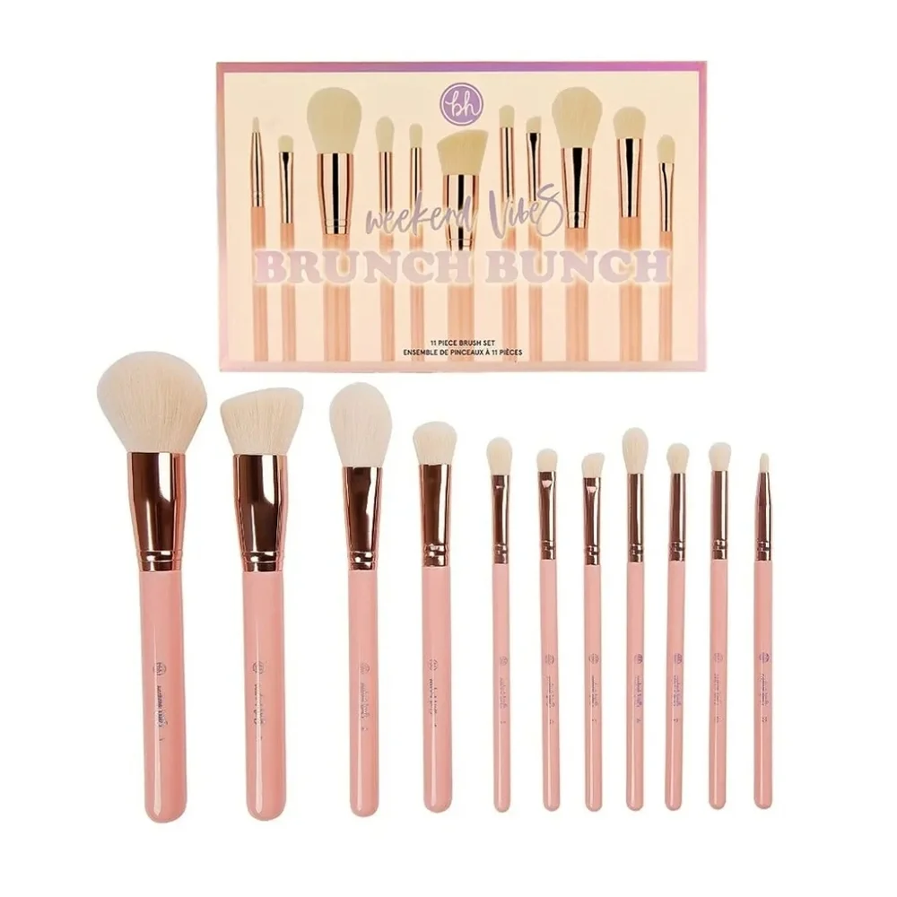 BH COSMETICS Studio Pro Makeup Brush Sculpt Blend Buffer Shader 11 Piece NIB